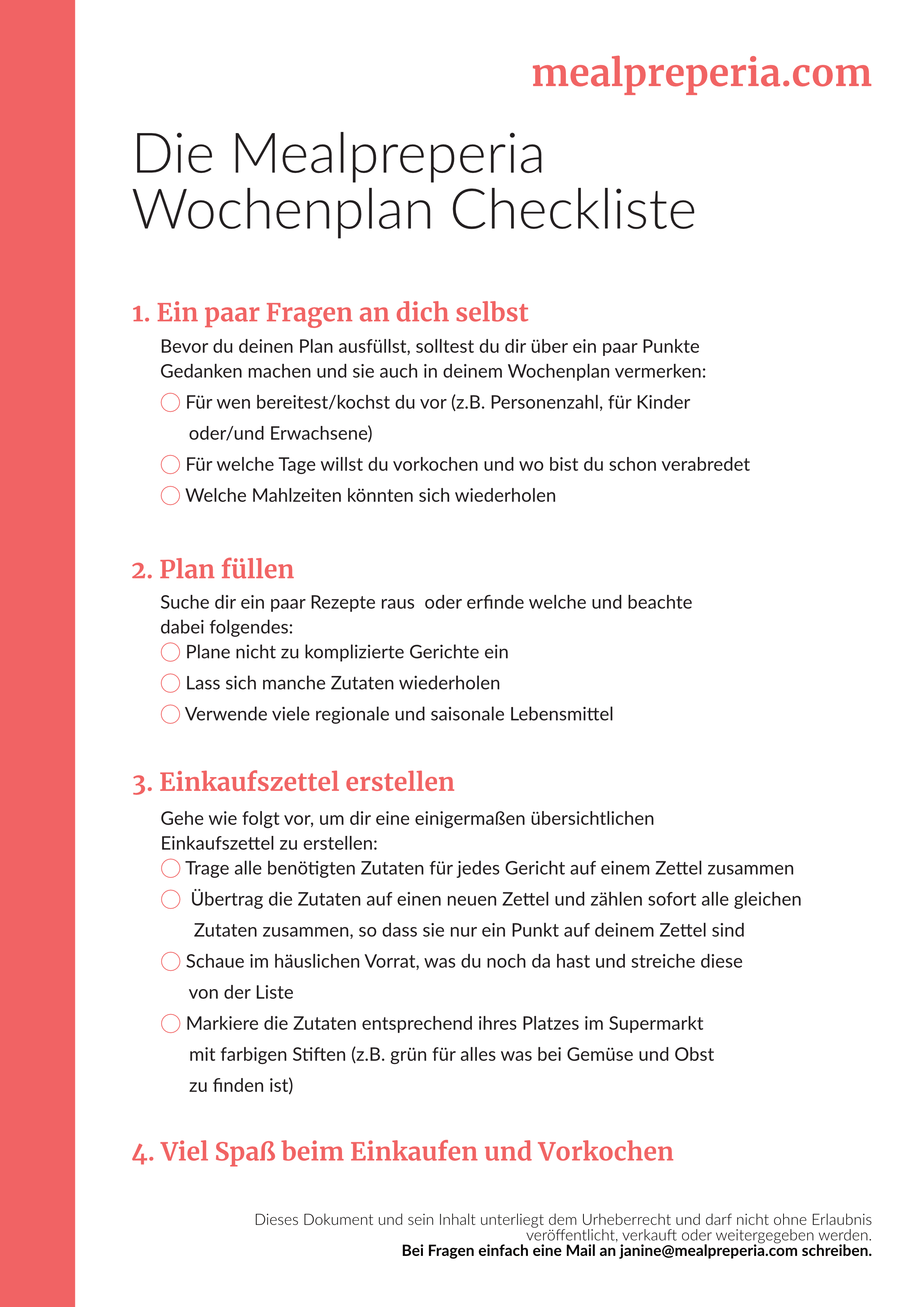 Wochenplan Checkliste mealpreperia.com Wochenplan Checkliste mealpreperia.com Vorschau