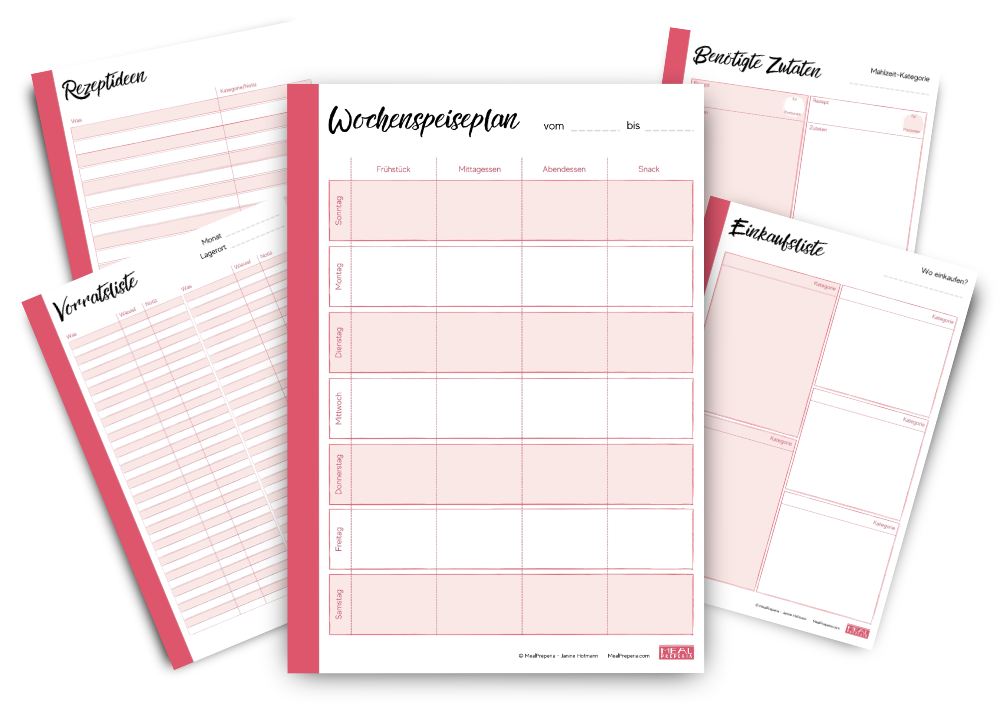 Planungs-Freebie-Mockup Freebie Vorlagen Vorschau
