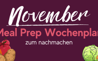 November Meal Prep Wochenplan